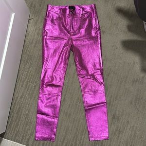 RtA Shiny Pink Skinny Pants